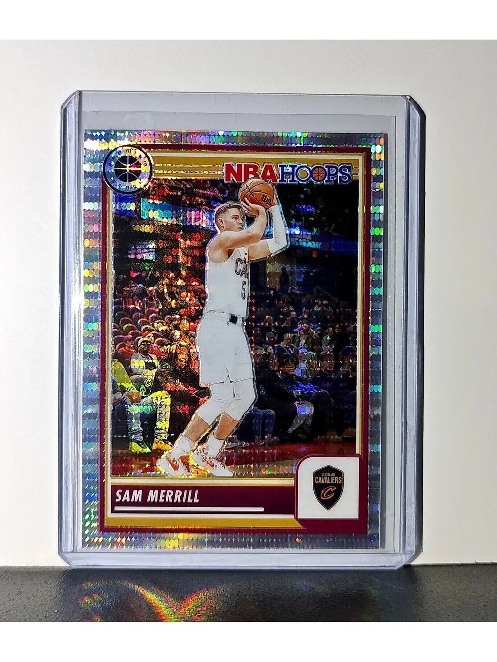 Sam Merrill 2023-24 Panini Premium NBA Hoops #233 Pulsar Prizm Cavaliers